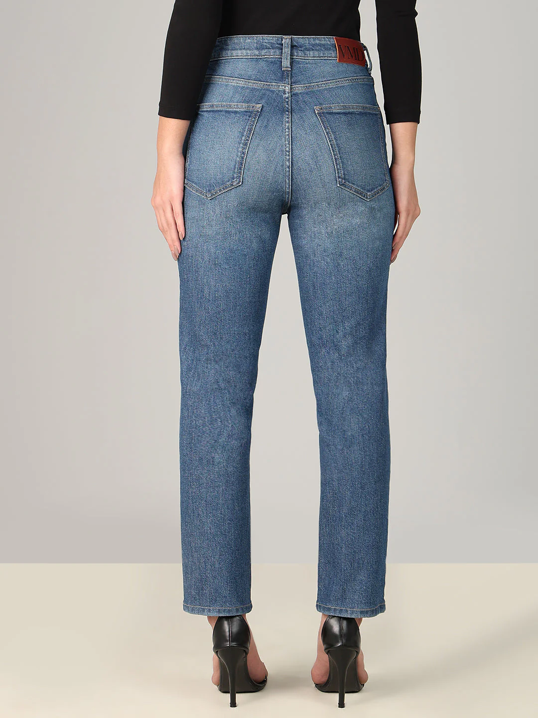 Classic Blue Straight Fit Jeans - Image 4