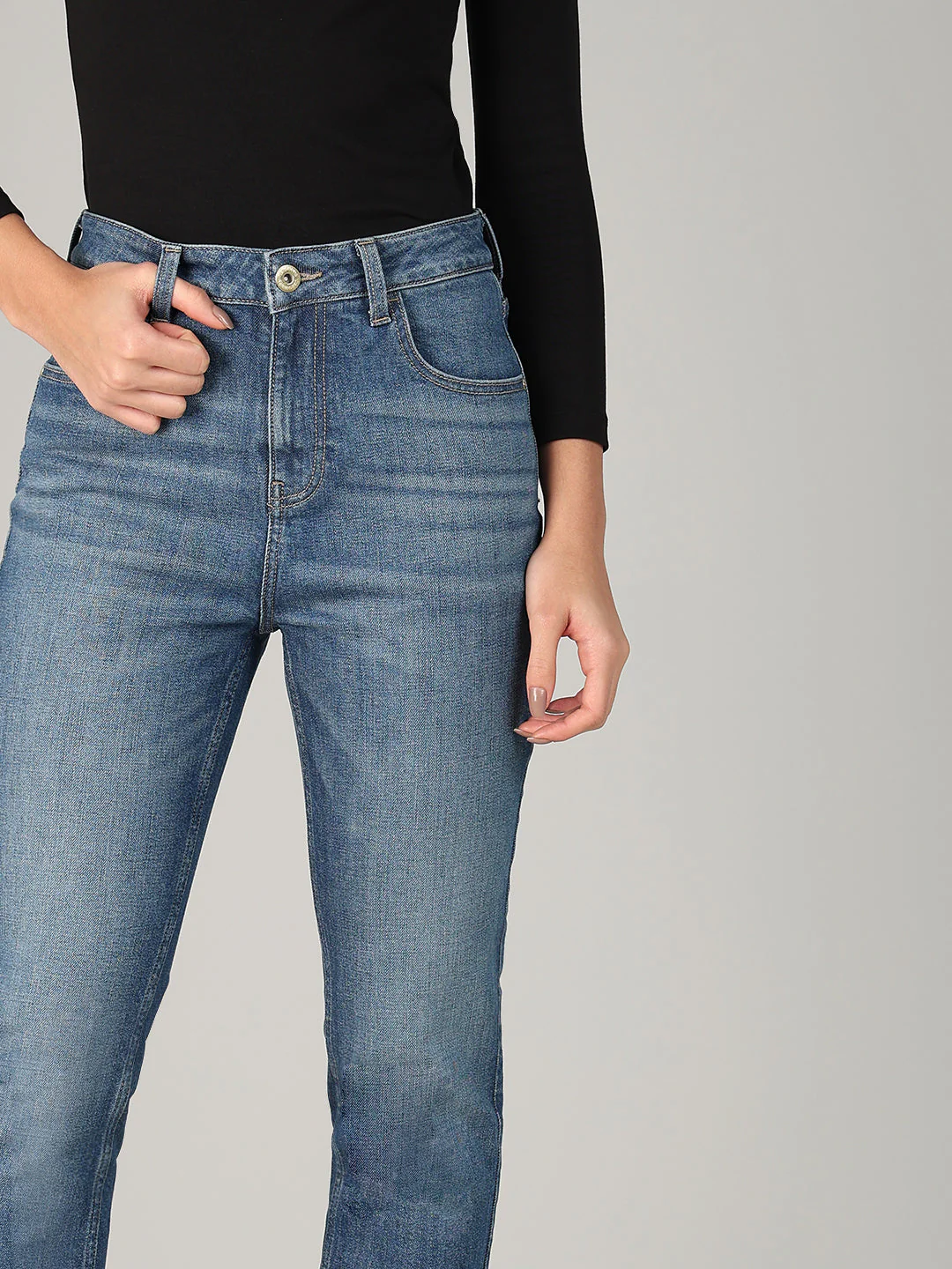 Classic Blue Straight Fit Jeans - Image 6