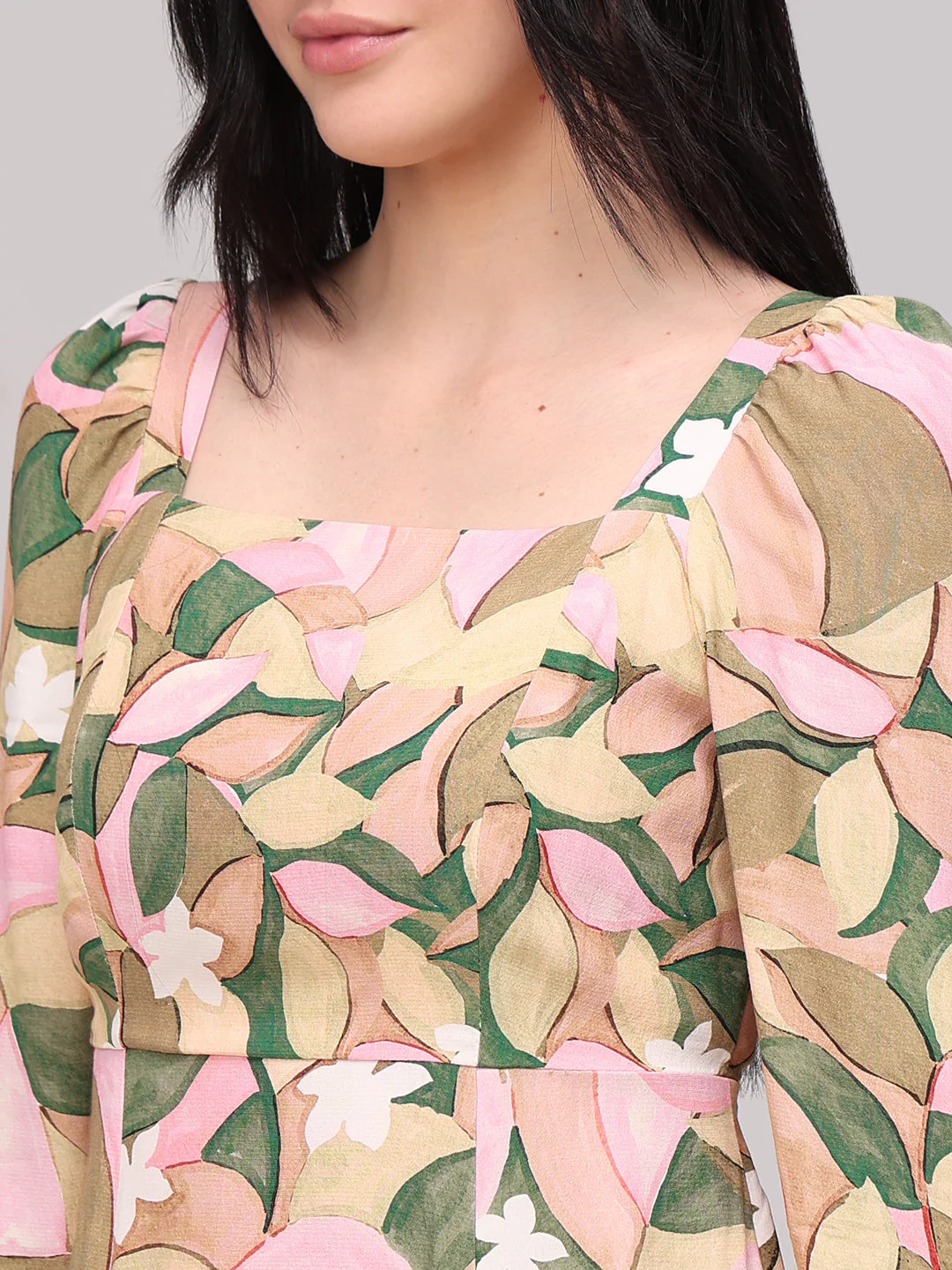 Printed Viscose Midi Dress - Image 5