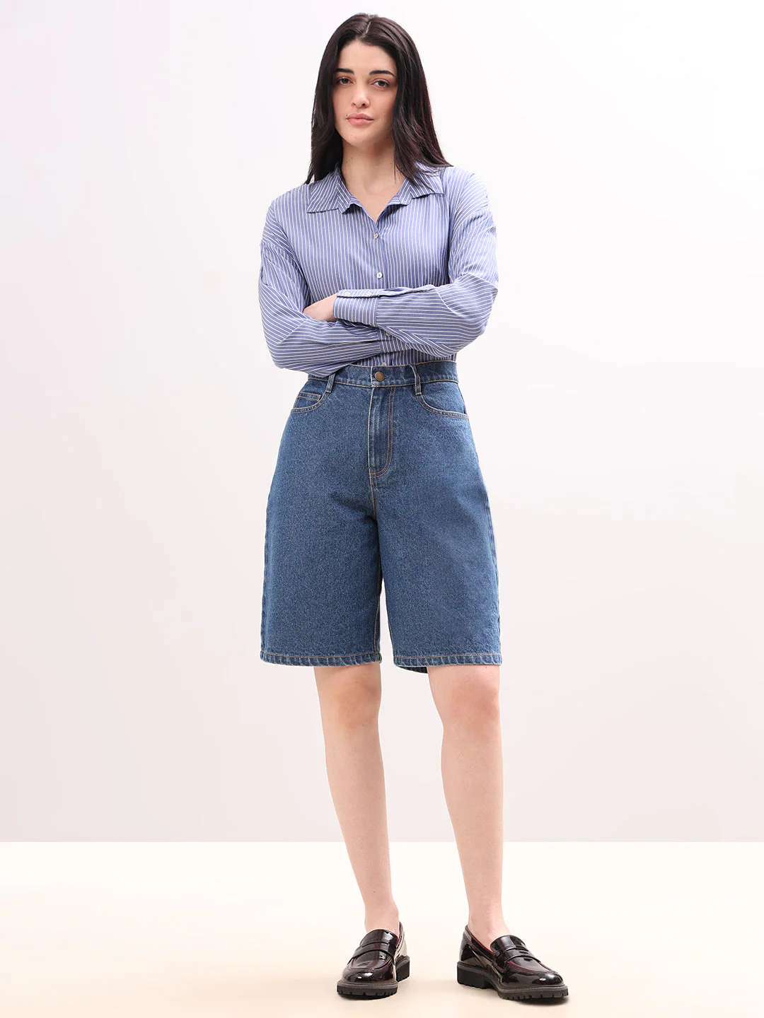 Blue Denim Shorts - Image 5