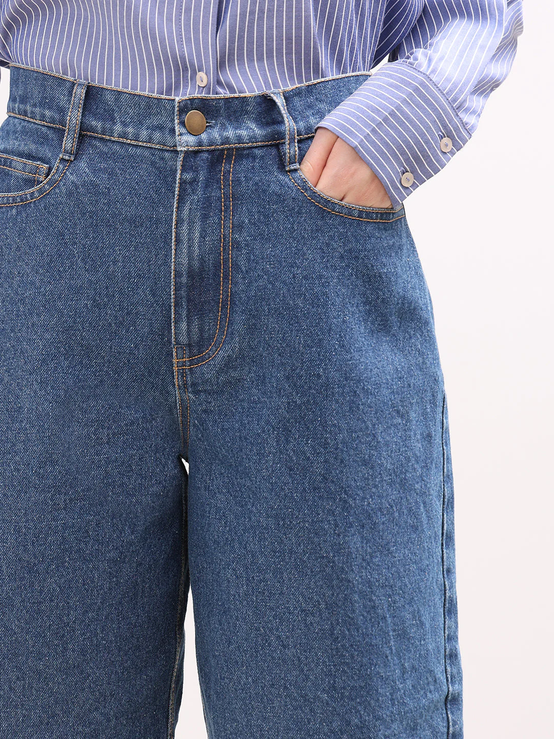 Blue Denim Shorts - Image 6