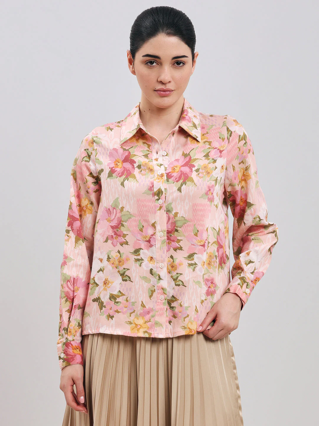 Floral Cotton Shirt - Image 2