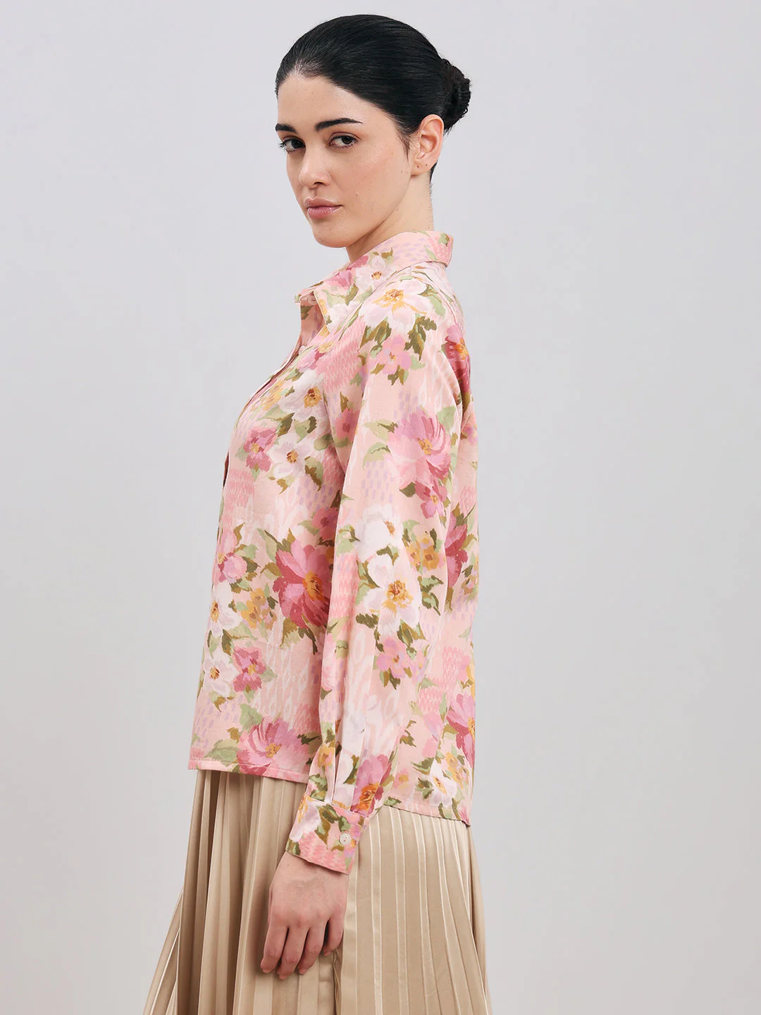 Floral Cotton Shirt - Image 3