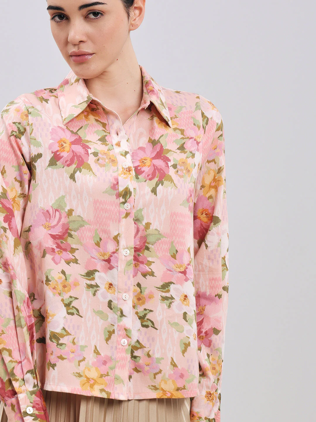 Floral Cotton Shirt - Image 6
