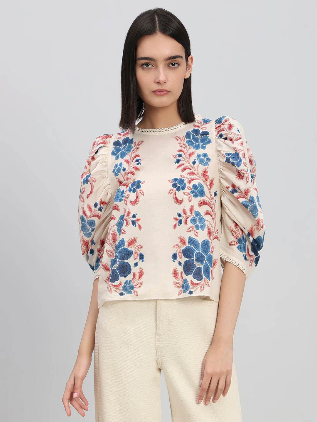 Cotton Printed Top - Image 2