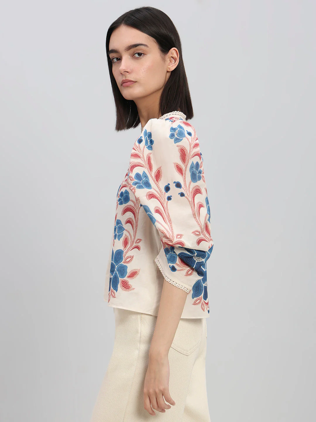 Cotton Printed Top - Image 3