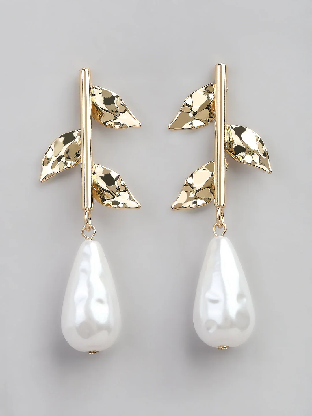 Pearl Embellished Drop Earrings - Image 2