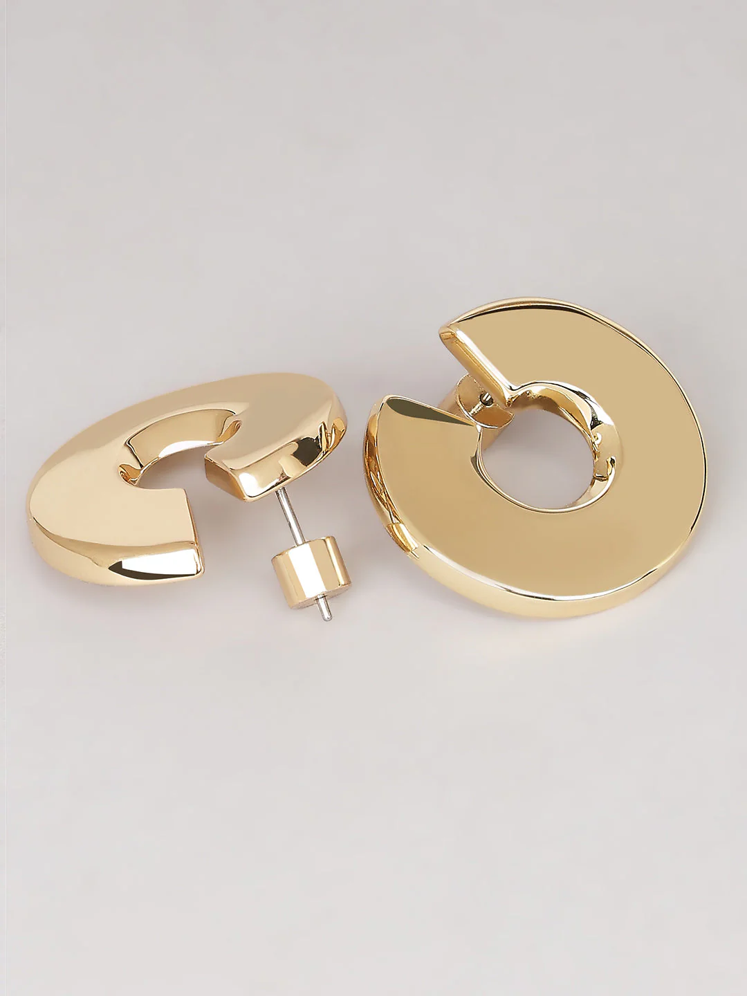 Golden Sculpted Studs - Image 3