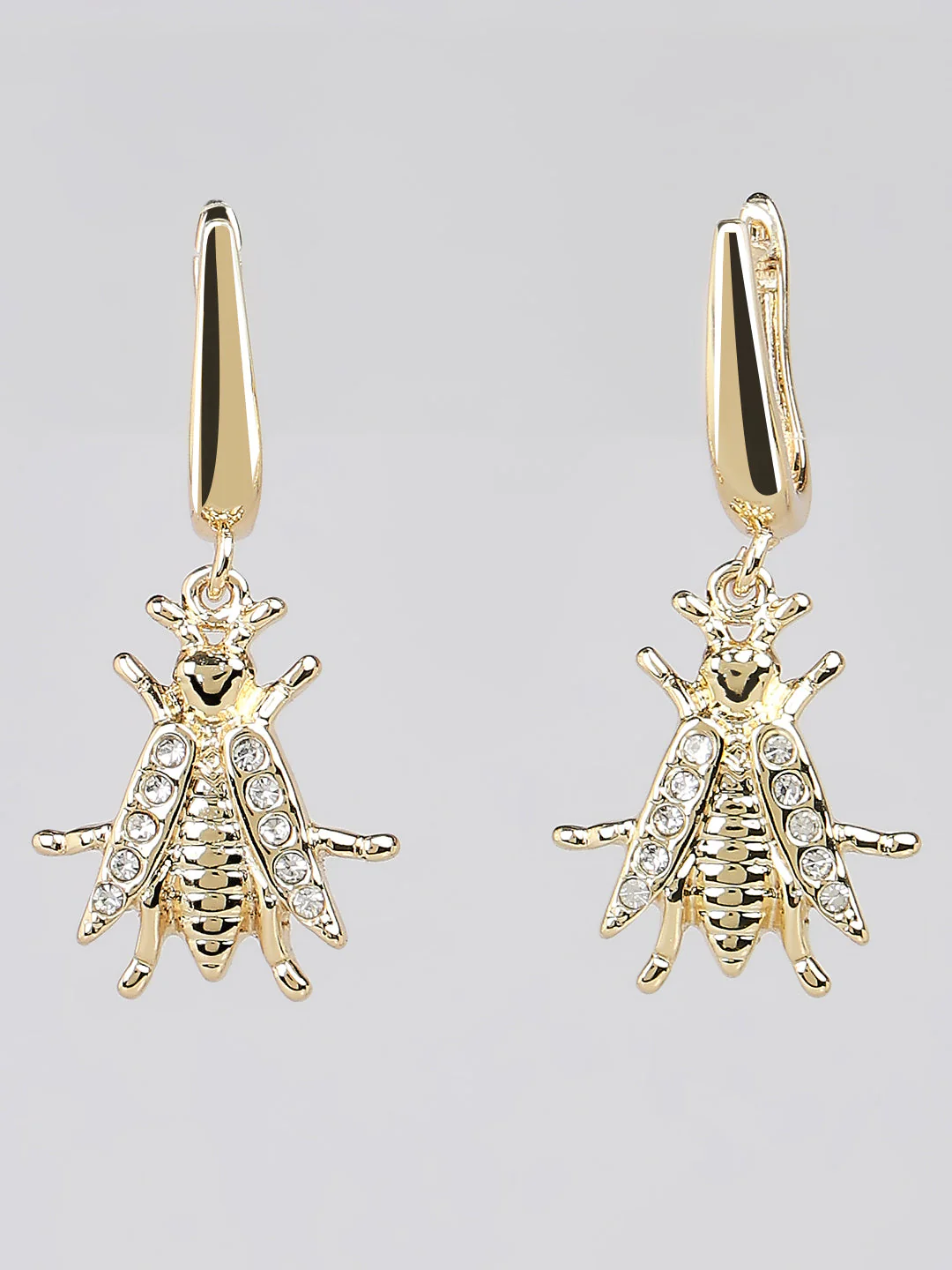 Golden Bug Drop Earrings - Image 2