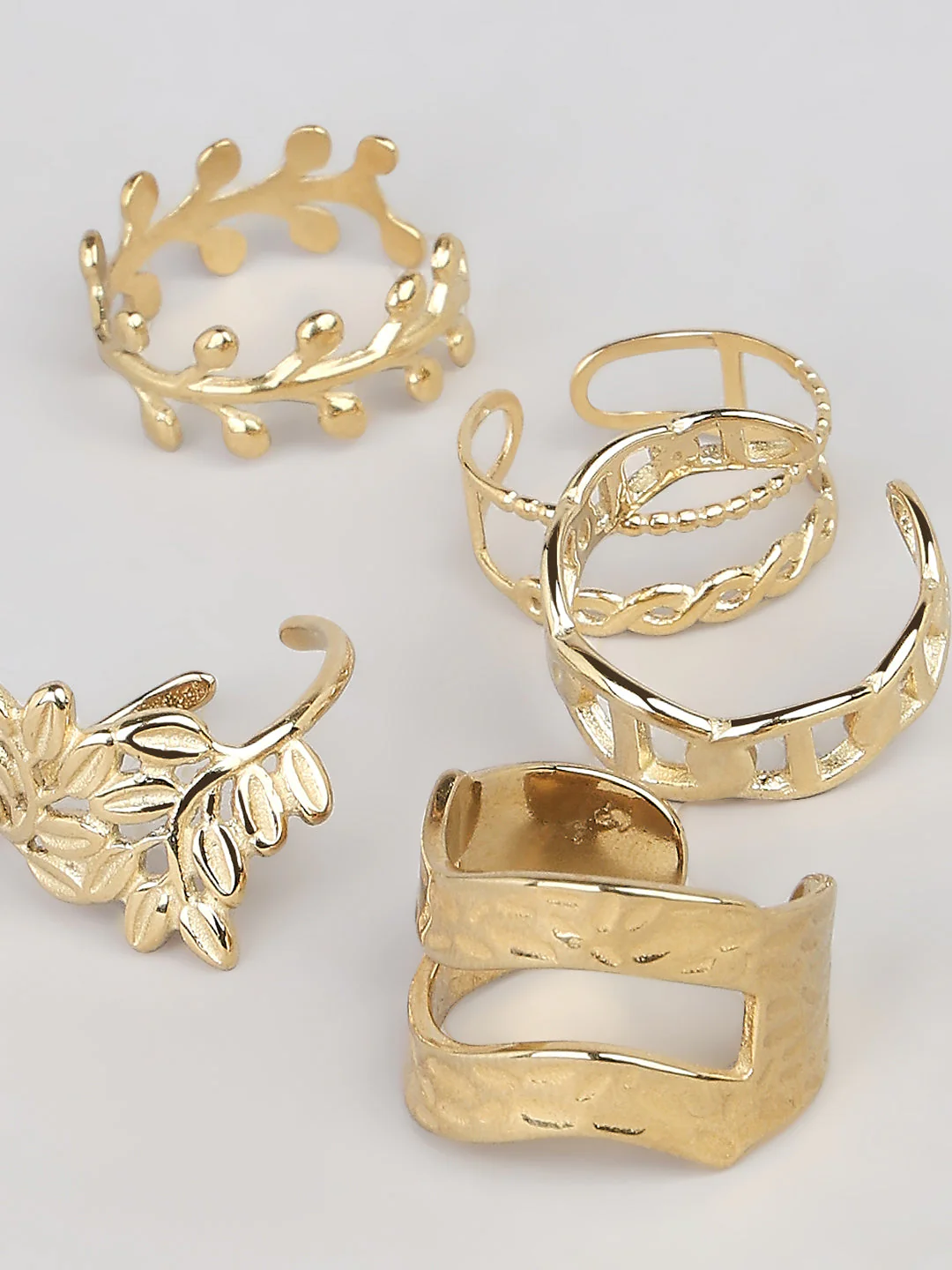 Gold-tone multi-ring set - Image 3