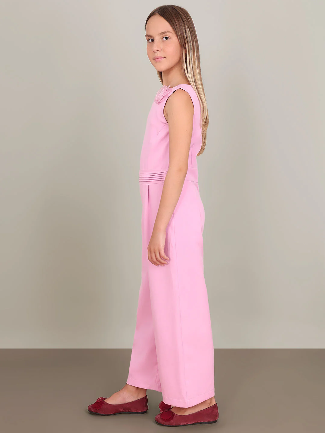 GIRL Pink Sleeveless Jumpsuit - Image 3