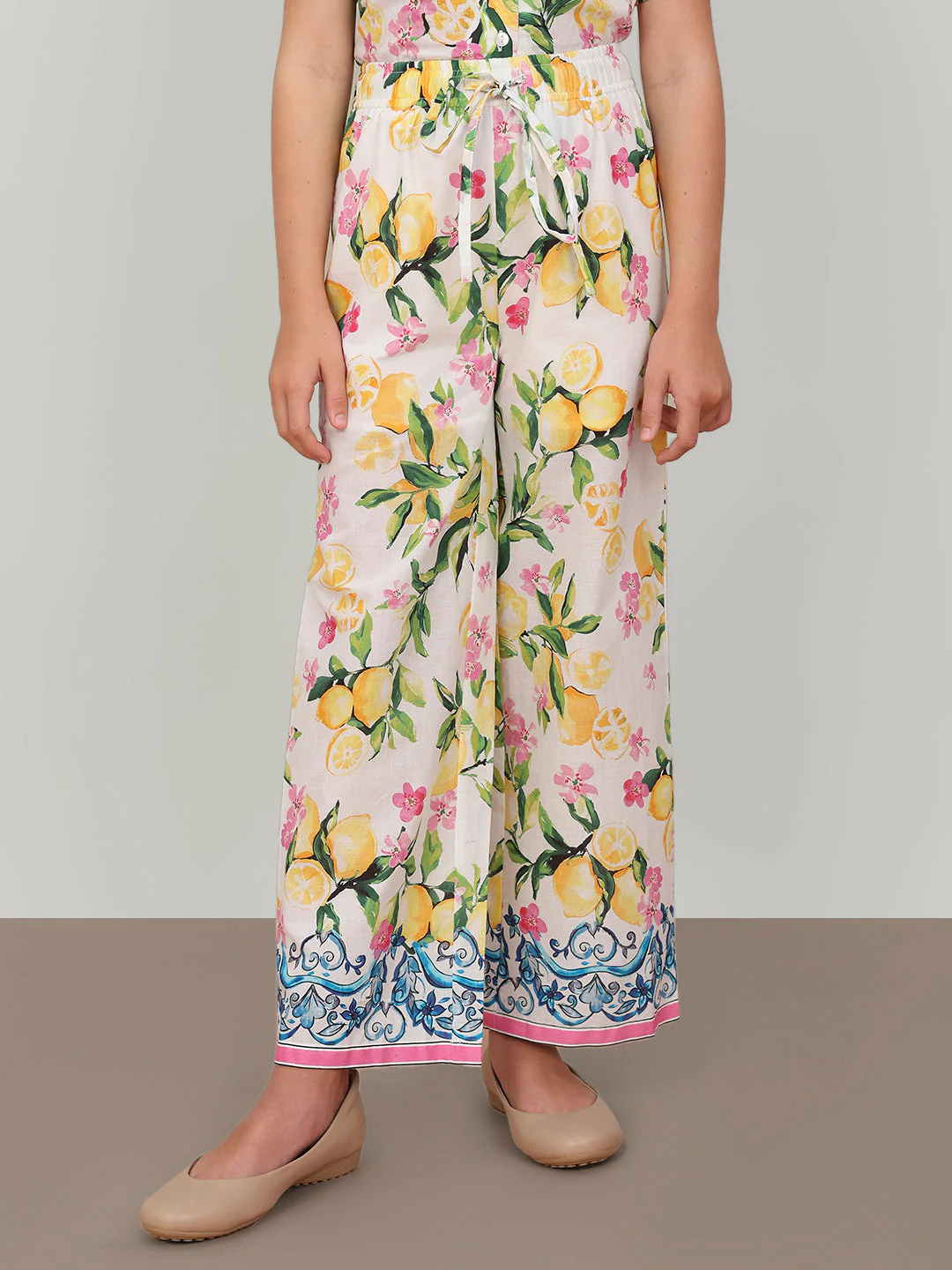 GIRL Lemon Floral Print Pants - Image 2