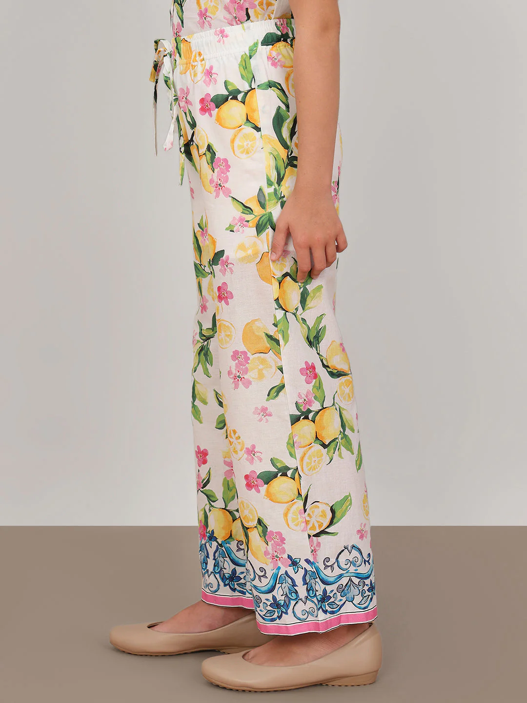 GIRL Lemon Floral Print Pants - Image 3