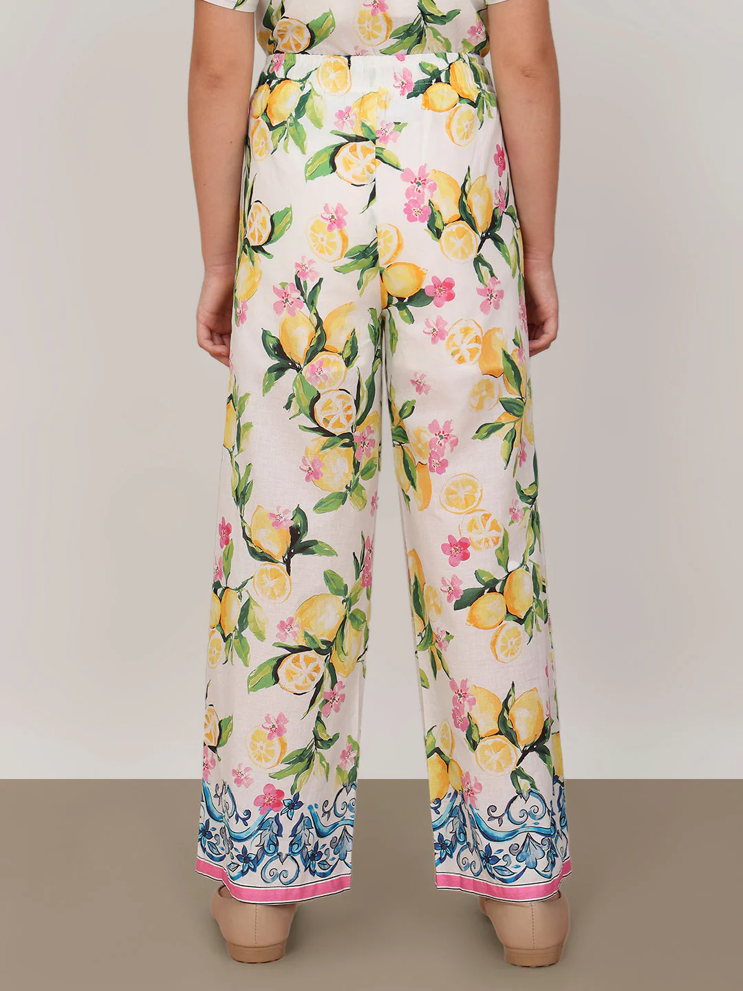 GIRL Lemon Floral Print Pants - Image 4