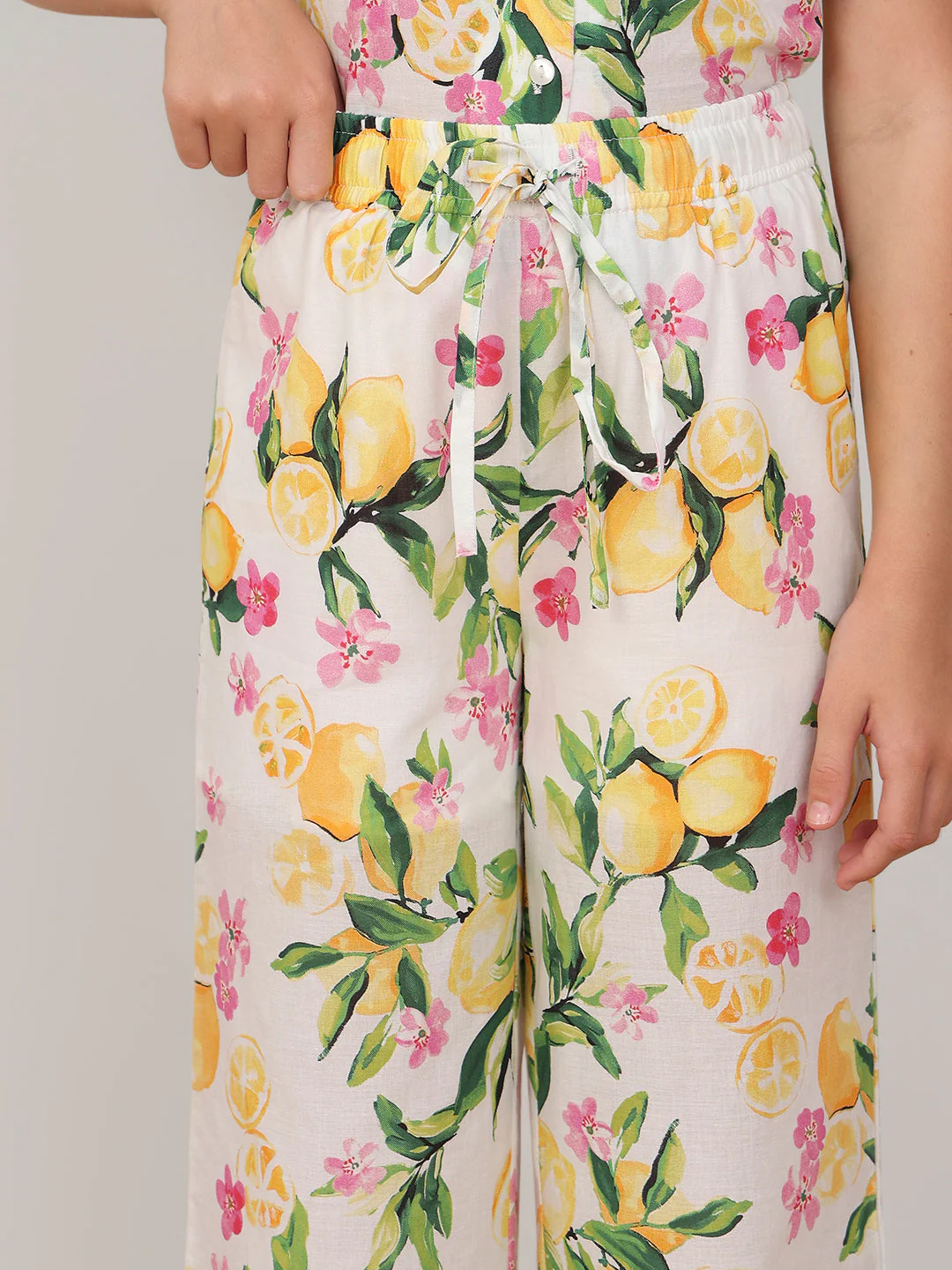 GIRL Lemon Floral Print Pants - Image 6