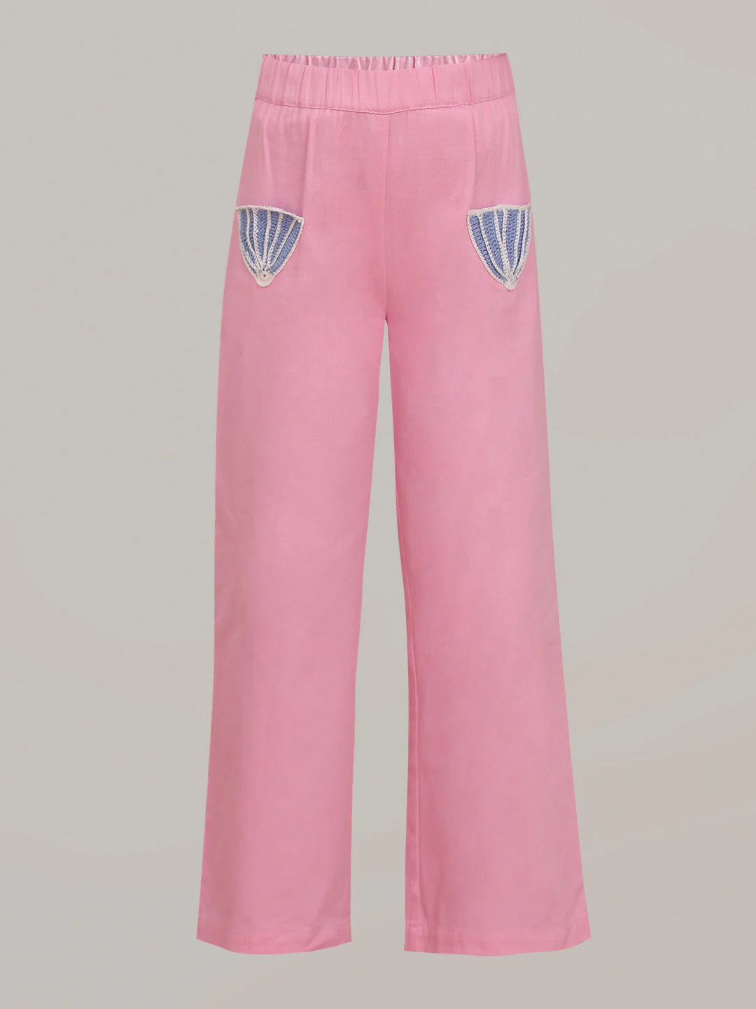 GIRL Pink Patch Detail Pants - Image 7
