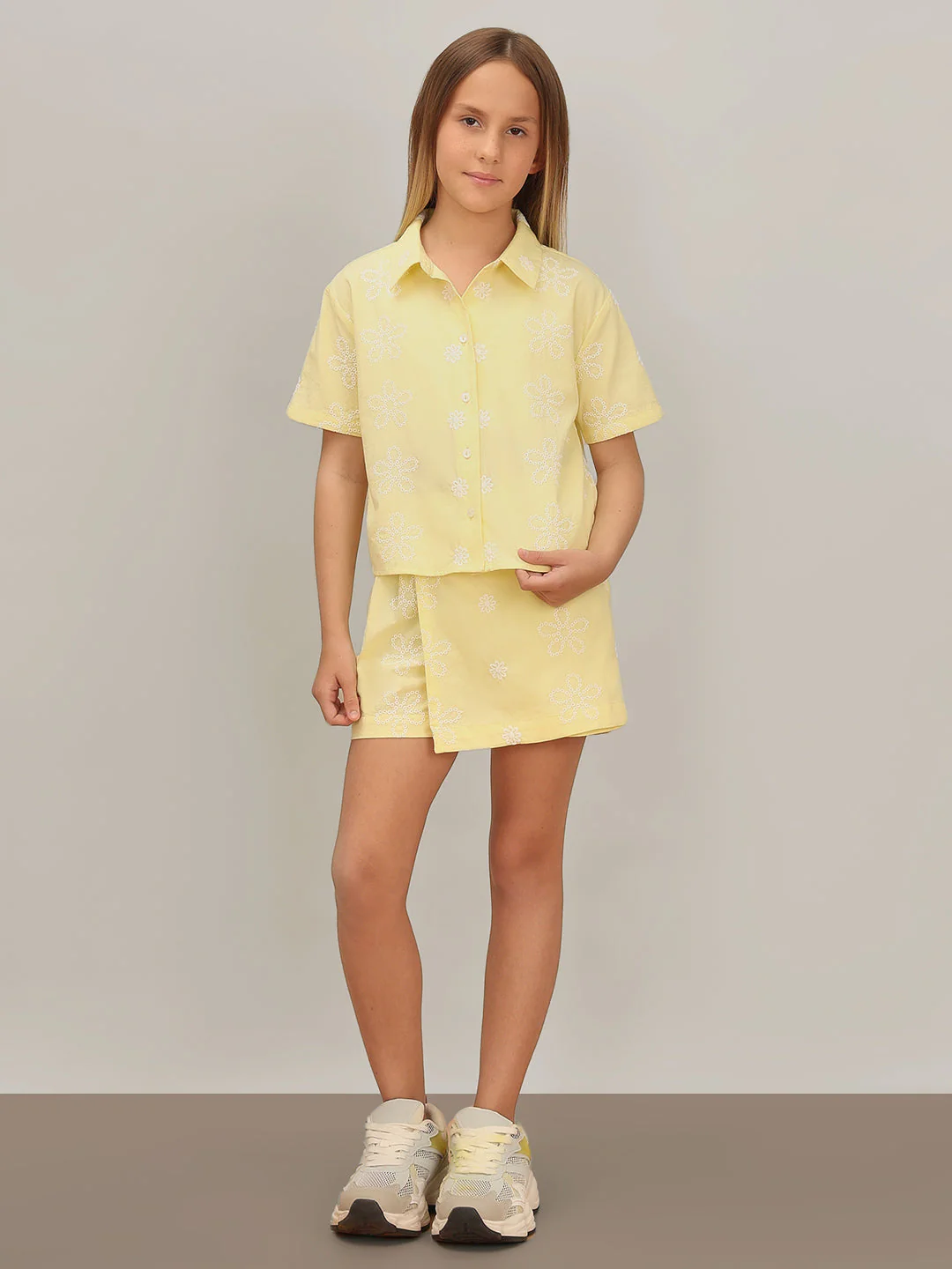 GIRL Yellow Embroidered Shirt - Image 5
