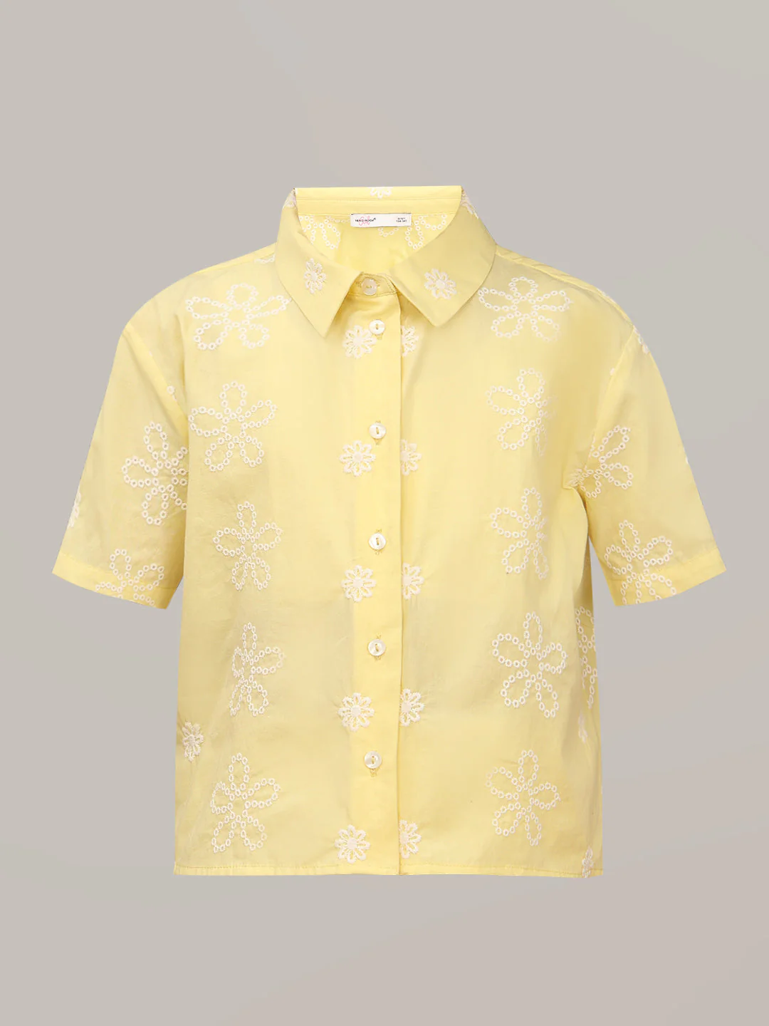 GIRL Yellow Embroidered Shirt - Image 7