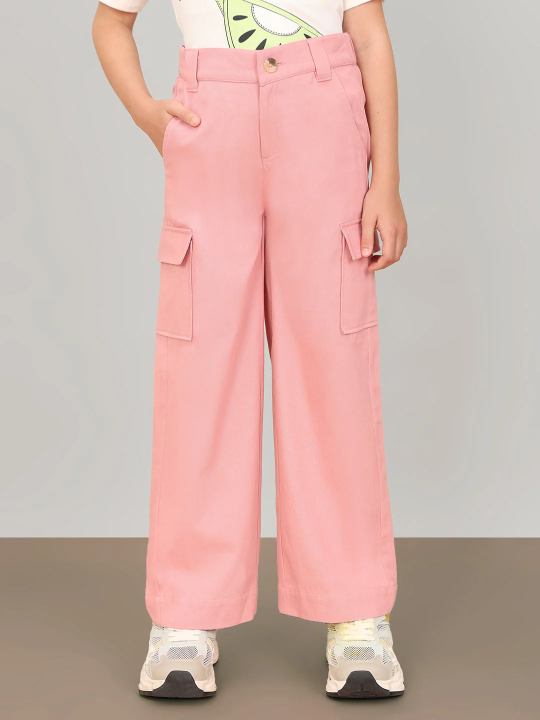 GIRL Mid Rise Wide Leg Cargo Pants - Image 2