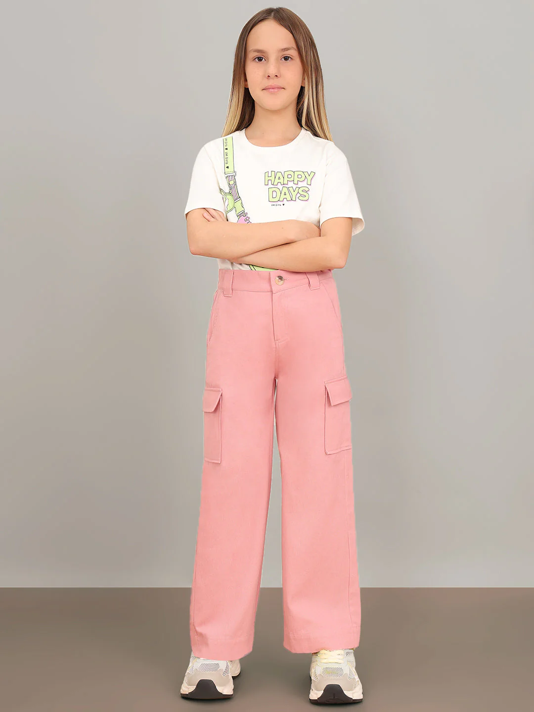 GIRL Mid Rise Wide Leg Cargo Pants - Image 5