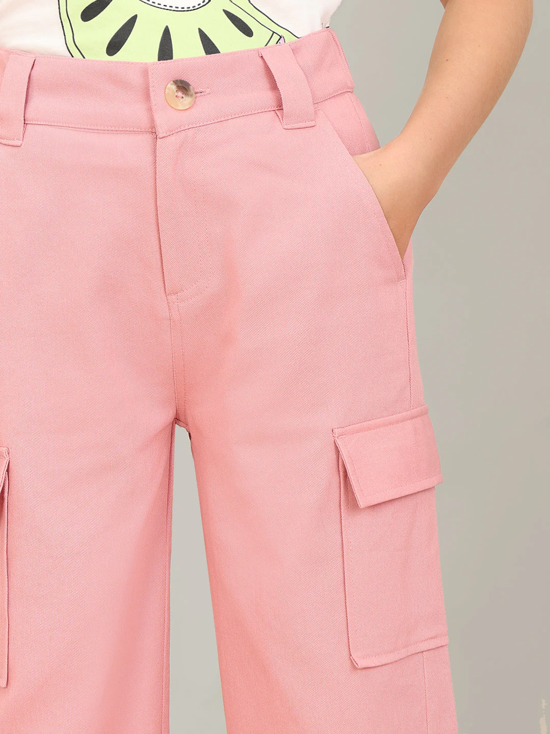 GIRL Mid Rise Wide Leg Cargo Pants - Image 6
