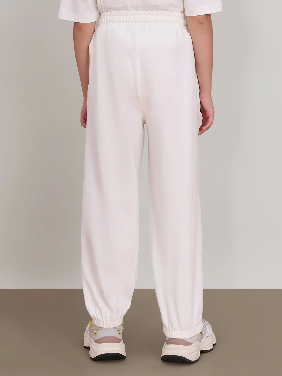 GIRL White Printed Lounge Pants - Image 4
