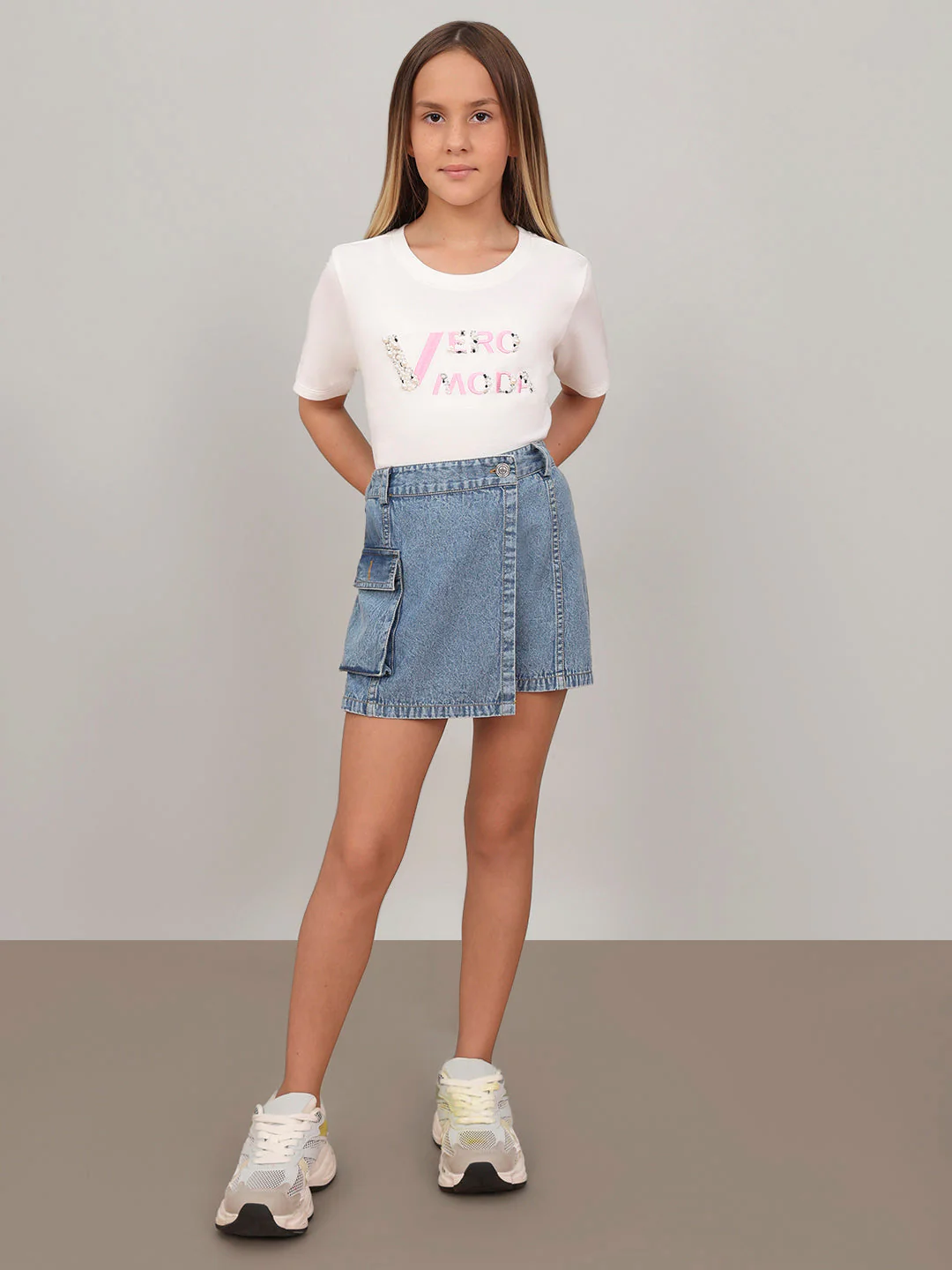 GIRL Denim Wrap Skort - Image 5
