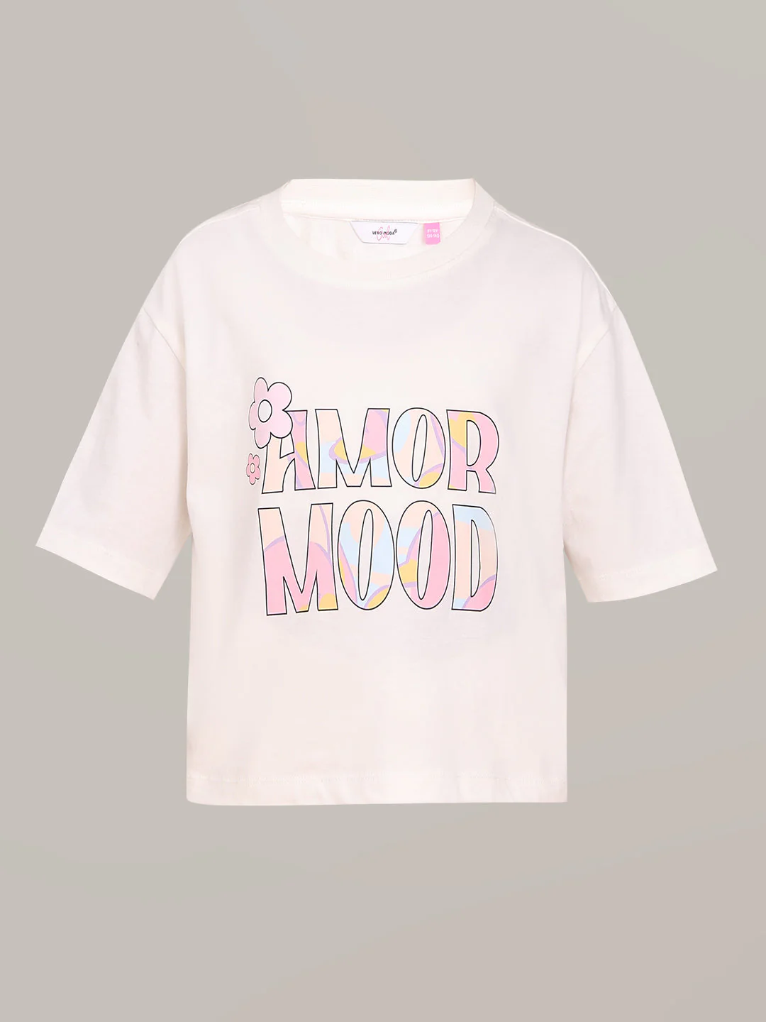GIRL White Printed Cotton T-shirt - Image 7