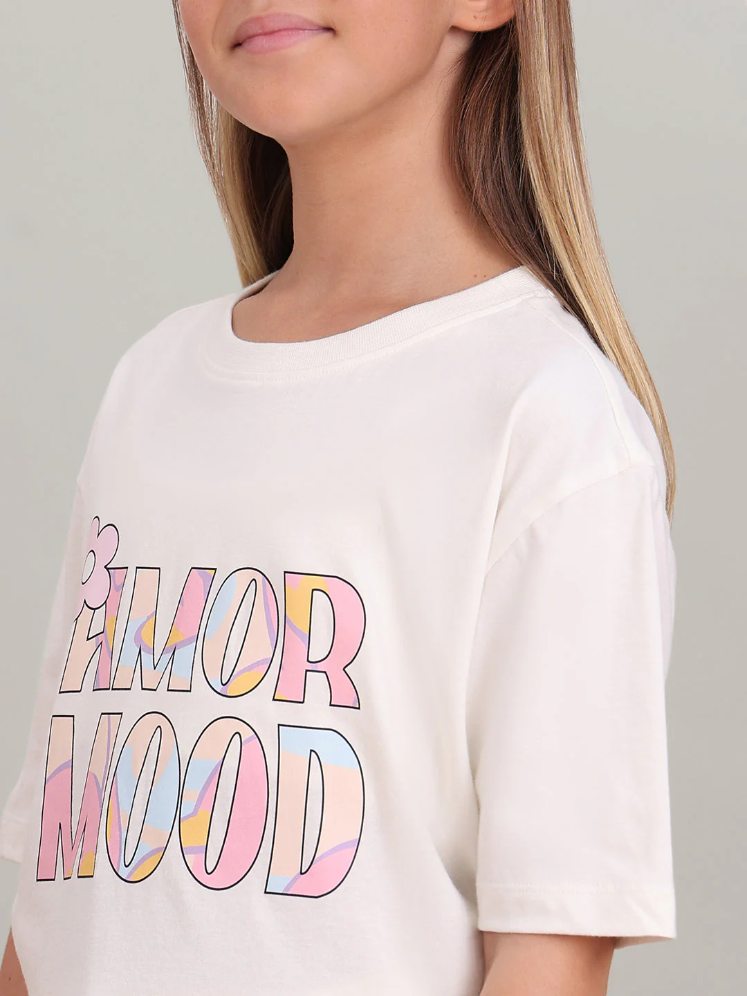 GIRL White Printed Cotton T-shirt - Image 8