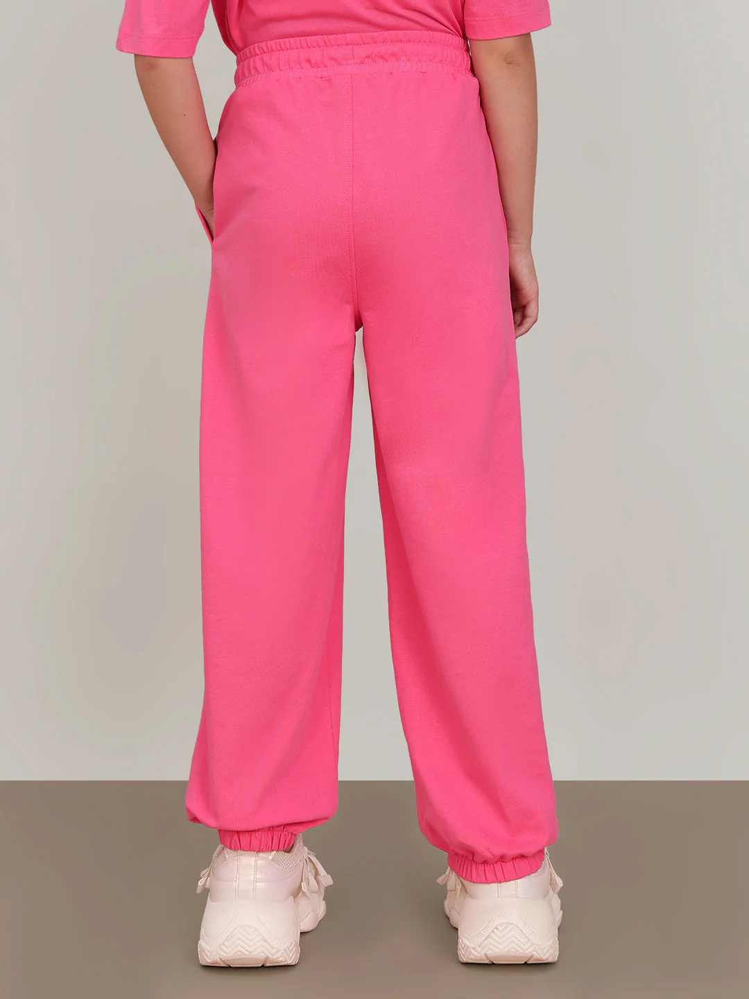 GIRL Pink Cotton Lounge Pants - Image 4
