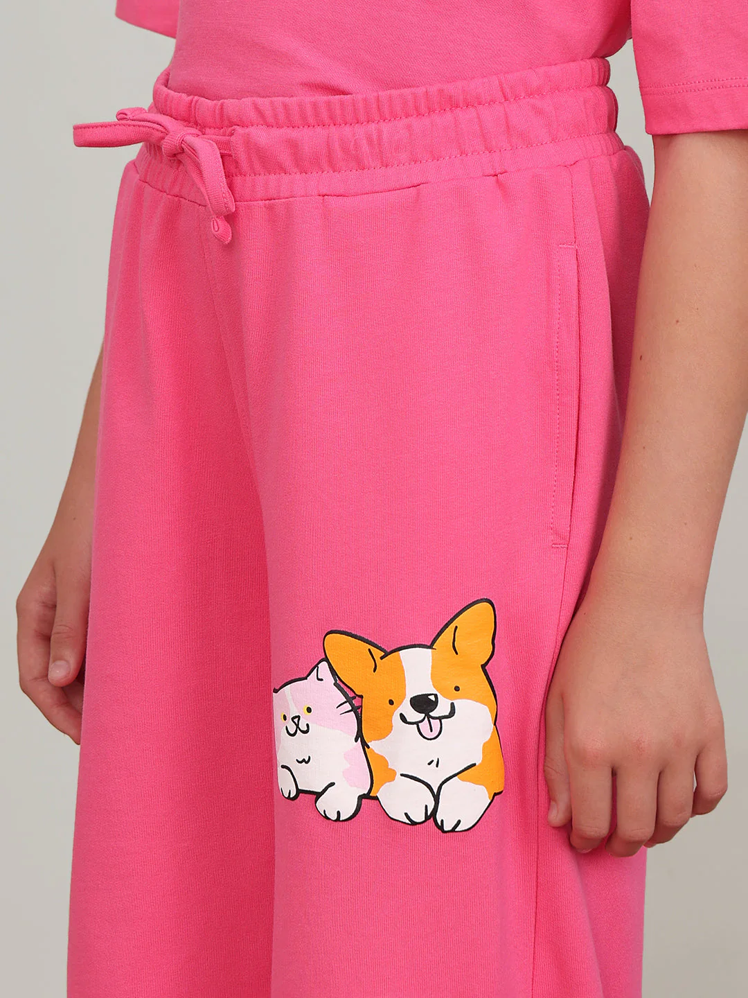 GIRL Pink Cotton Lounge Pants - Image 8