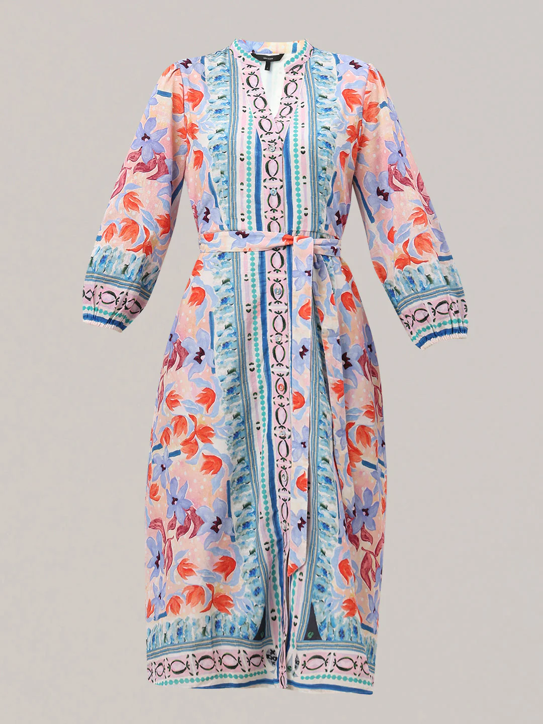 Multi-Colour Printed Midi Dress - Image 7