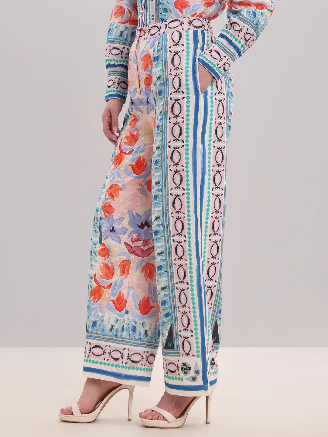 Multi-Colour Printed Pants - Image 3
