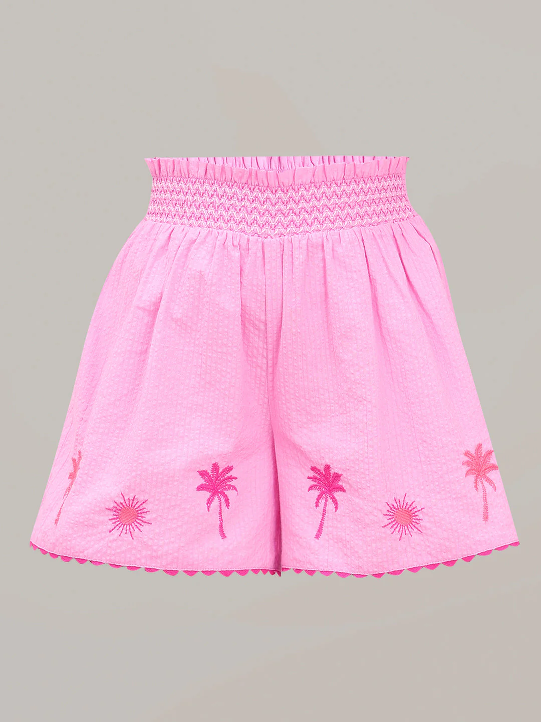 GIRL Pink Embroidered Shorts - Image 7
