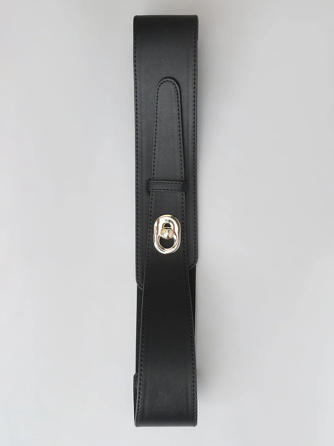 Black Elasticated Waist Belt - Image 2