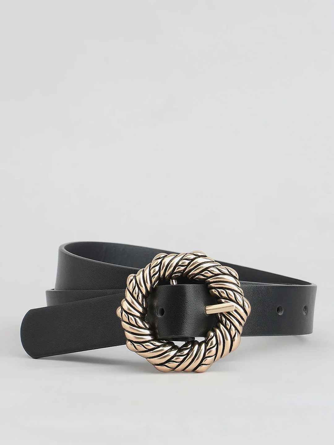 Black Antique Buckle Belt - Image 2