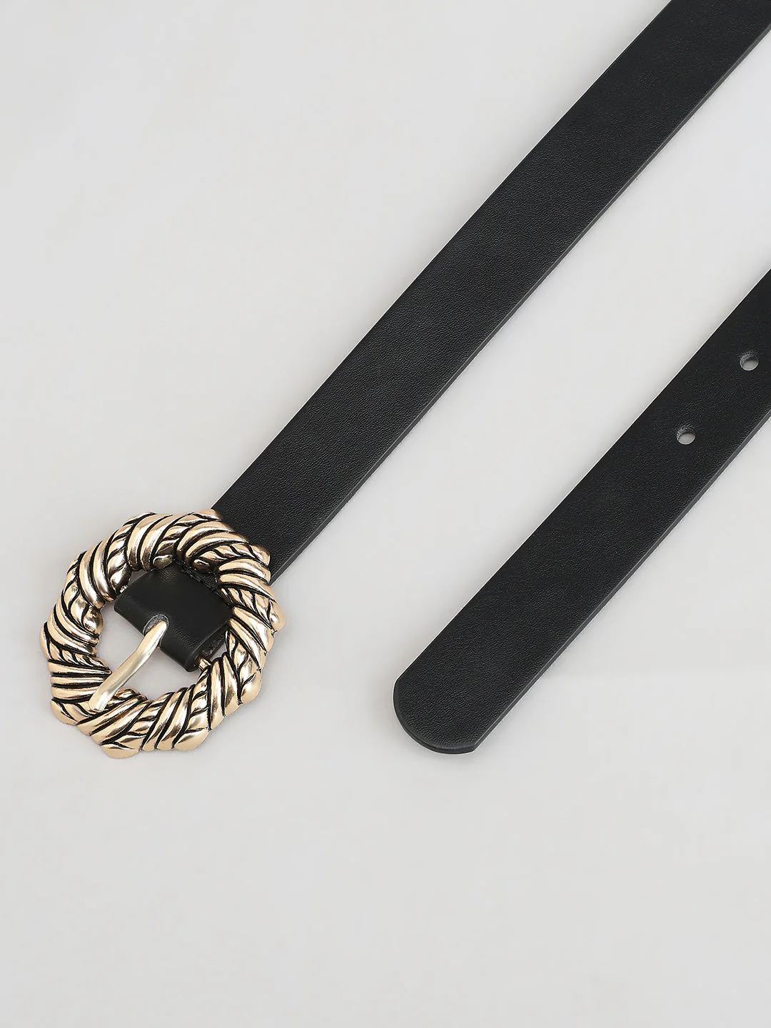 Black Antique Buckle Belt - Image 3