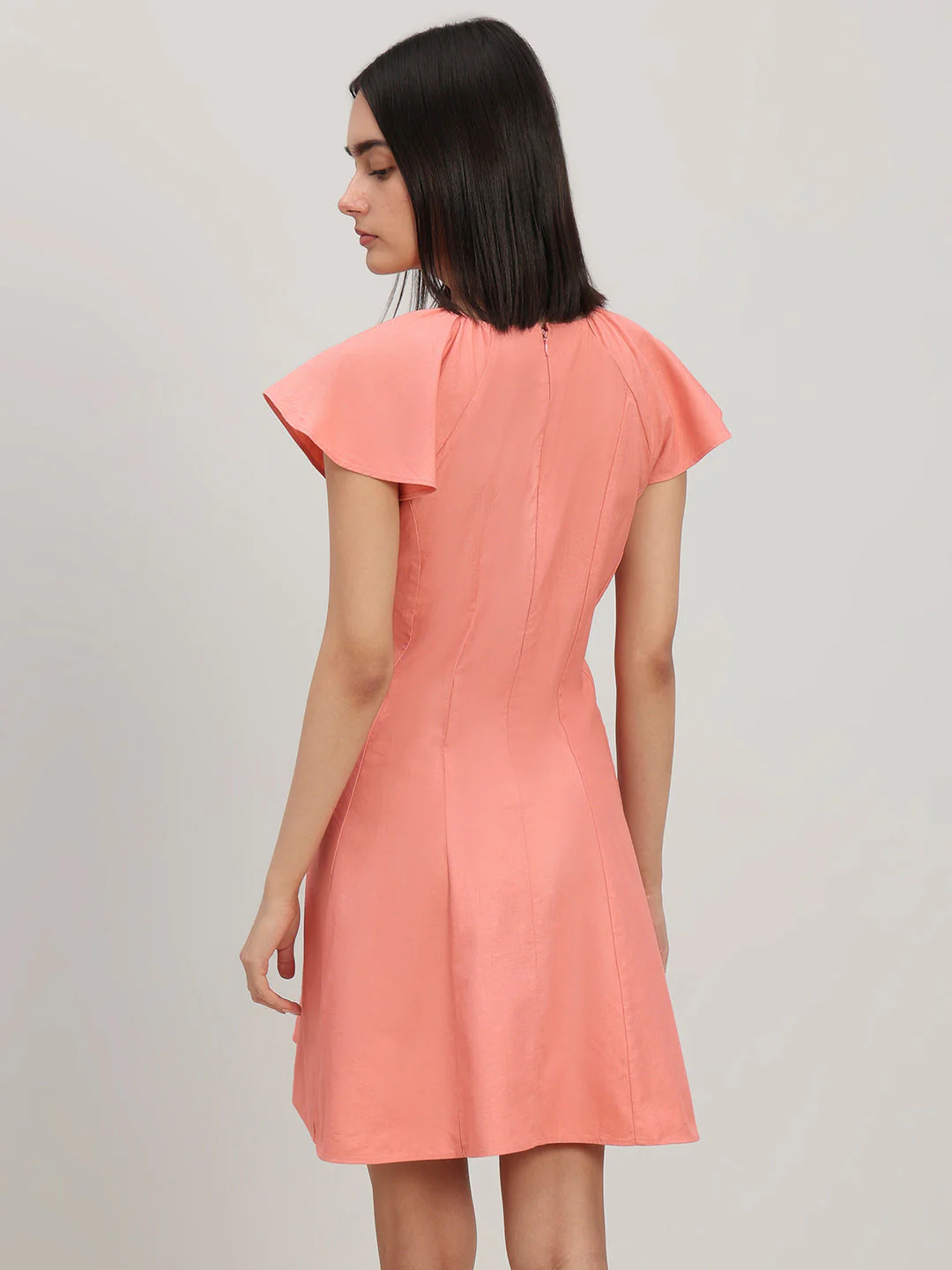 V-Neck Fit & Flare Dress - Image 4