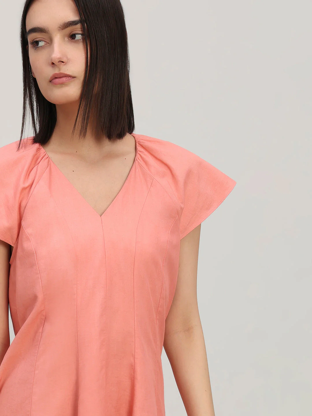 V-Neck Fit & Flare Dress - Image 6