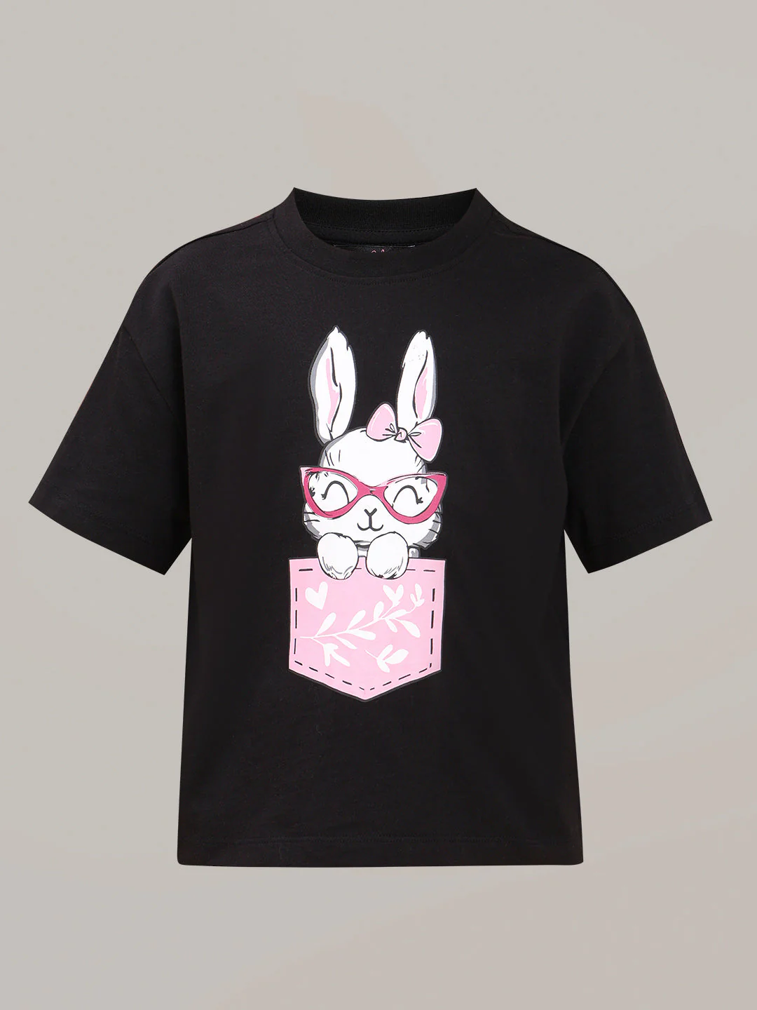 GIRL Black Printed Cotton T-shirt - Image 7
