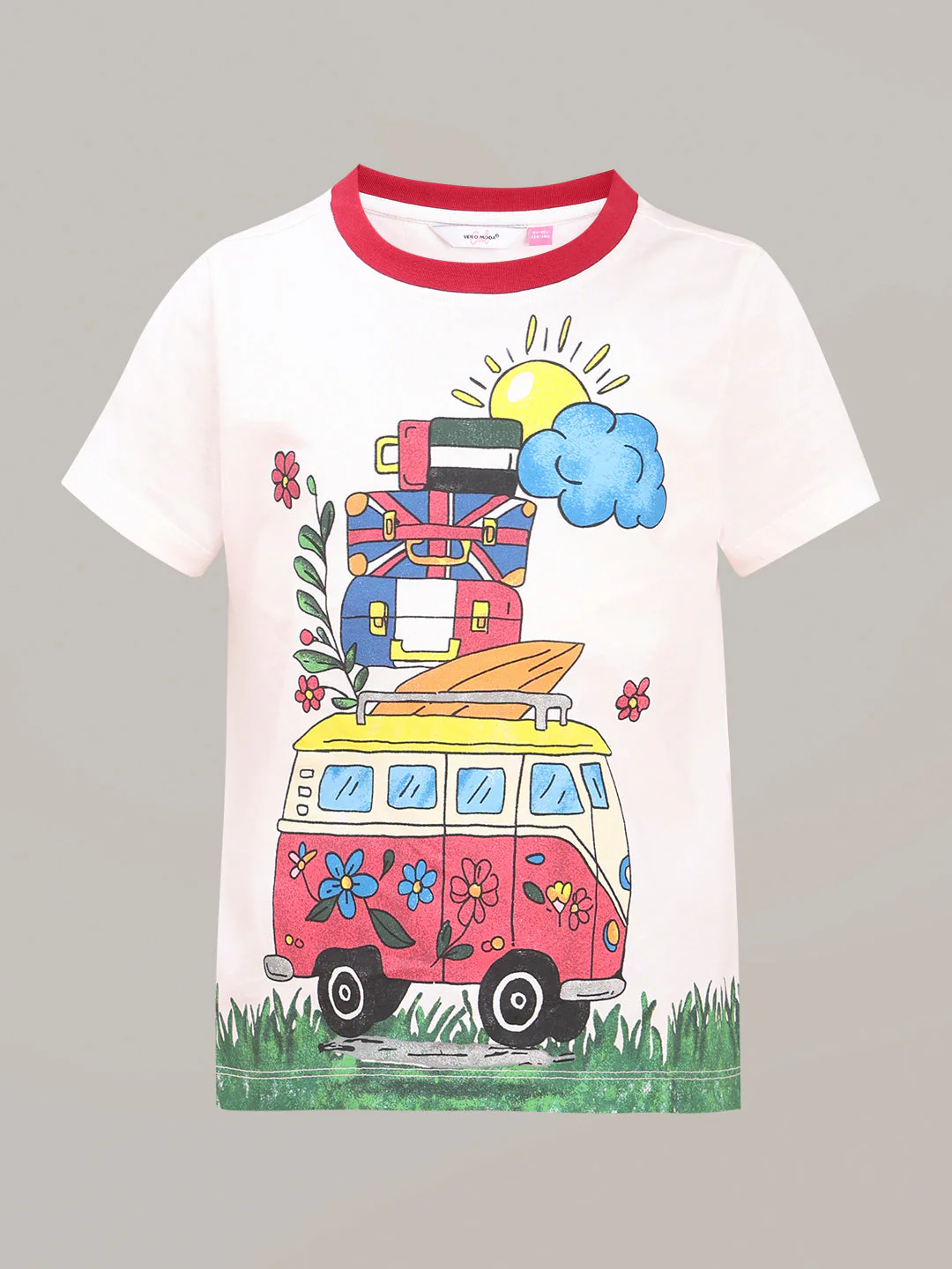 GIRL White Printed T-shirt - Image 7