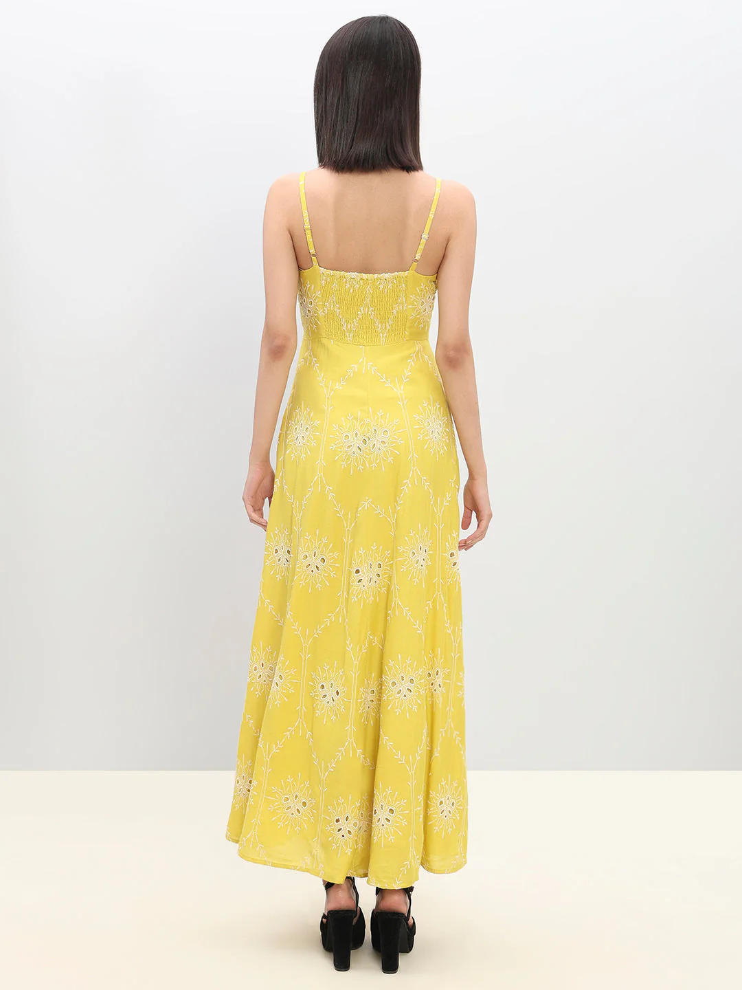 Yellow Strappy Maxi Dress - Image 4