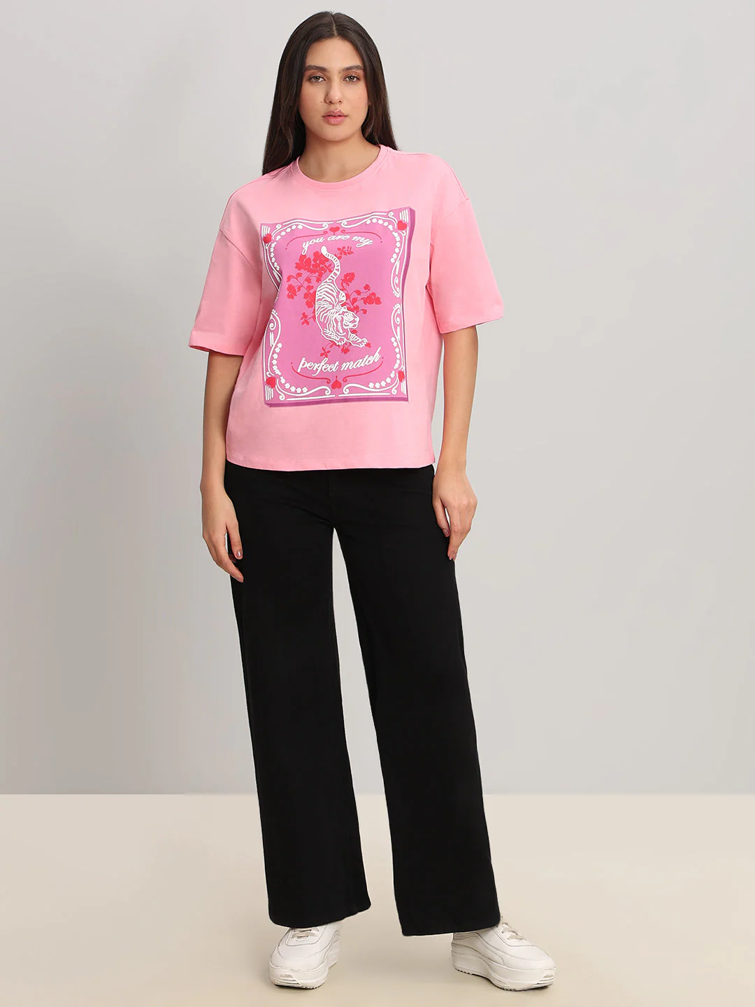 Pink Graphic Print T-Shirt - Image 5