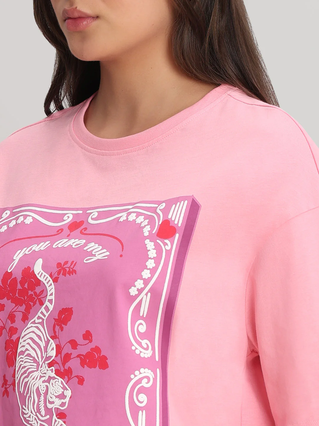 Pink Graphic Print T-Shirt - Image 8