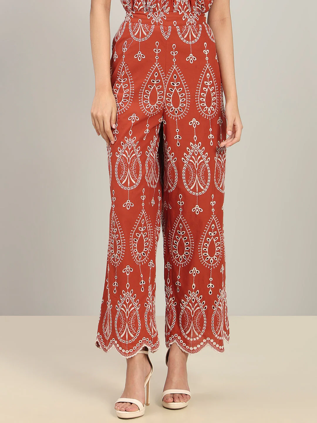 Rust High Rise Pants - Image 2