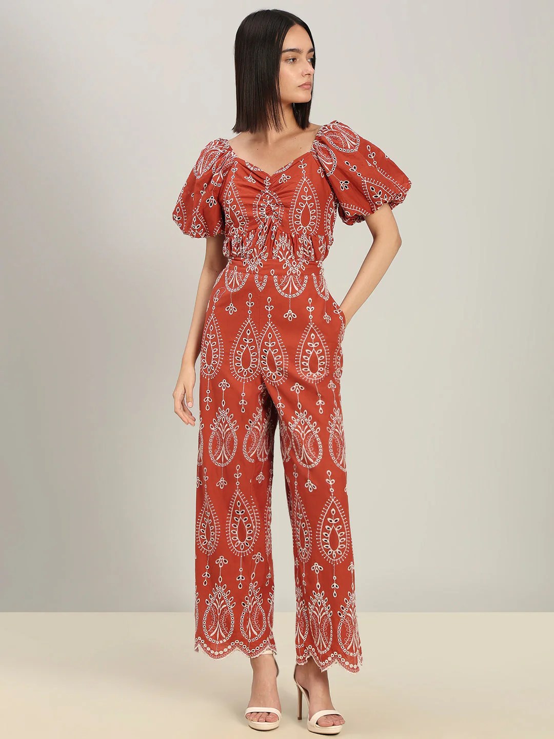 Rust High Rise Pants - Image 5