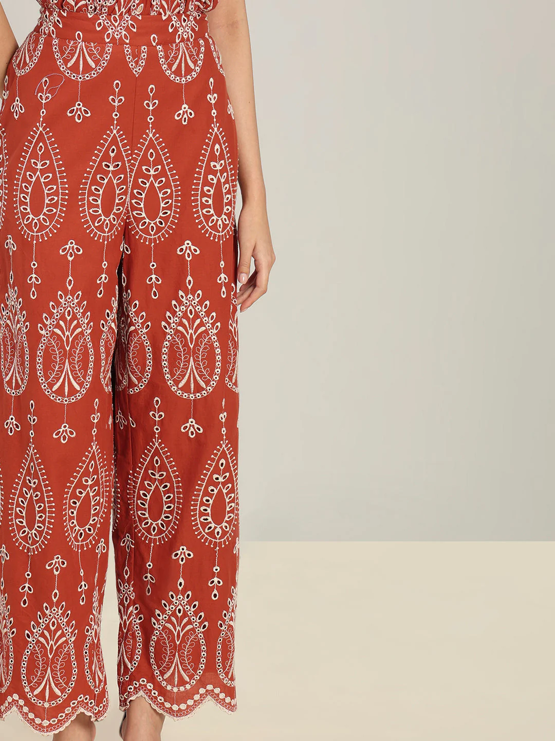 Rust High Rise Pants - Image 6