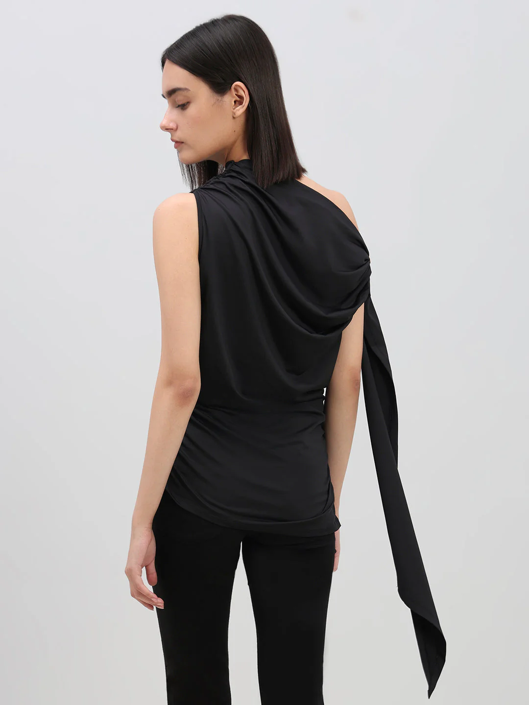 Ruched One Shoulder Top - Image 4