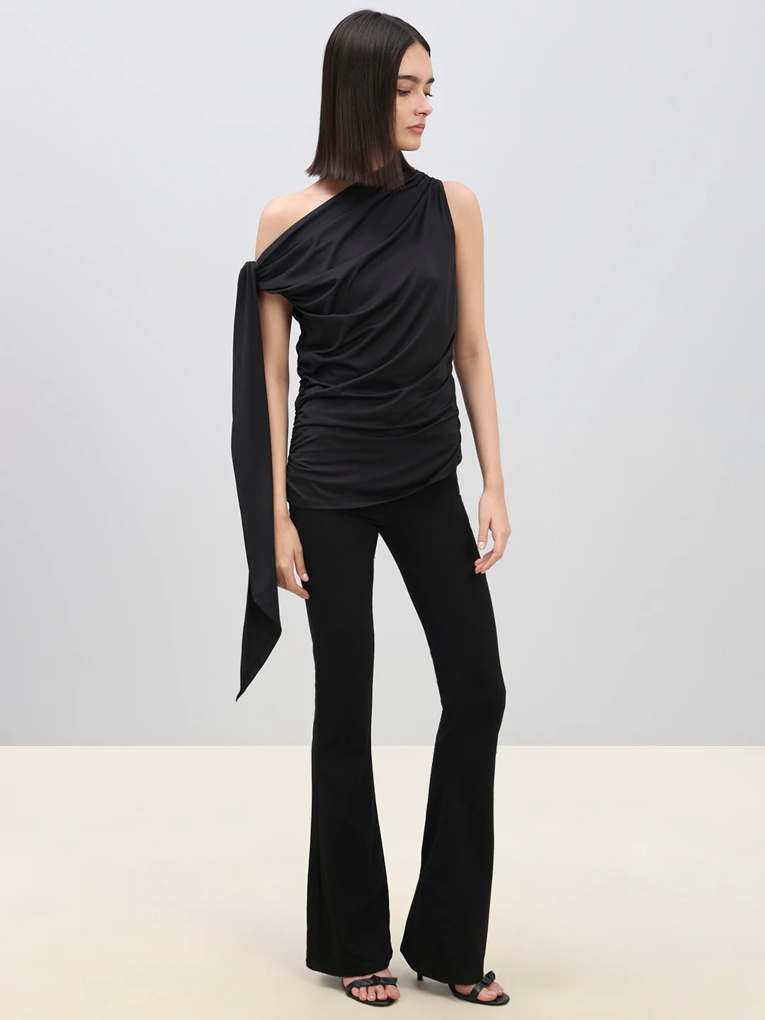 Ruched One Shoulder Top - Image 5