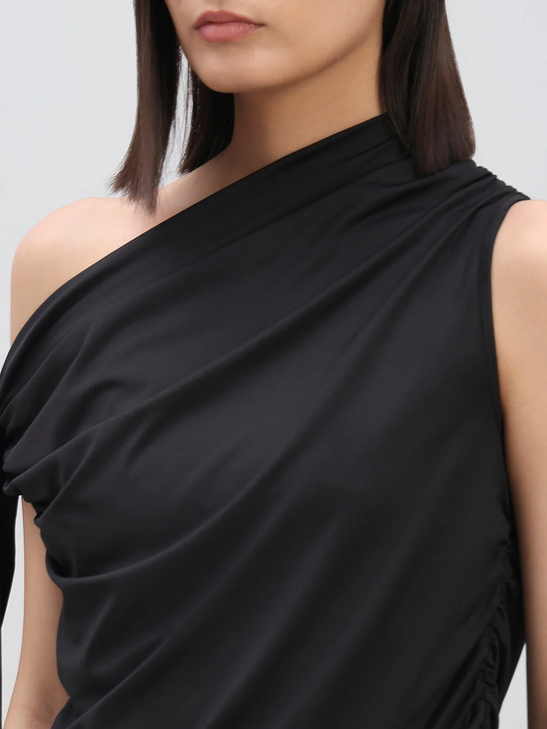 Ruched One Shoulder Top - Image 8